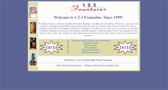 Desktop Screenshot of 123fountains.com